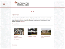 Tablet Screenshot of cronacon.com.br